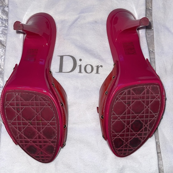 Christian Dior Preloved candy slide crimson size 41 color is pink n reddish.. - Picture 6 of 9